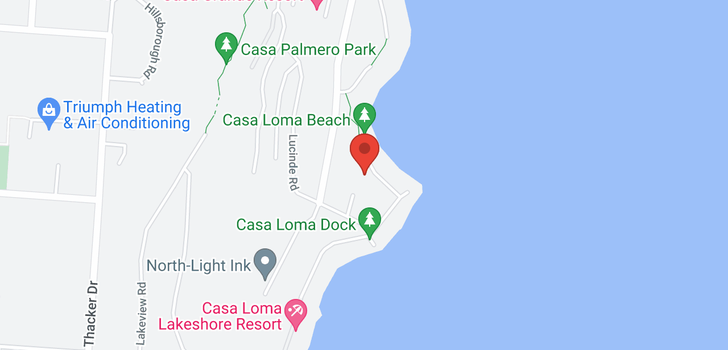 map of 2624 Casa Loma Road